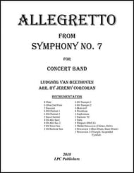 Allegretto from Symphony No. 7 Concert Band sheet music cover Thumbnail